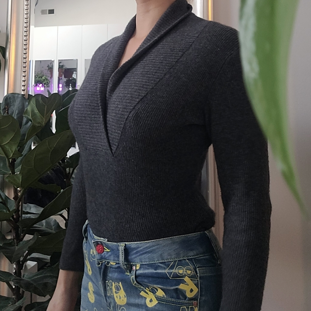 Perfect condition charcoal cashmere sweater